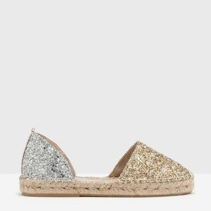 BODEN Two Tone Metallic Espadrilles